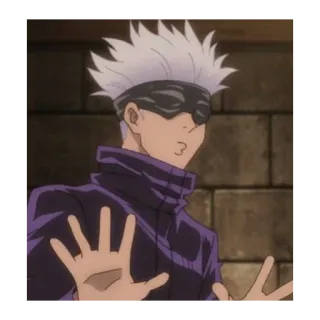 😏 Satoru Gojo Jujutsu Kaisen Anime, Jujutsu Kaisen, Satoru Gojo, Personaje telegram sticker