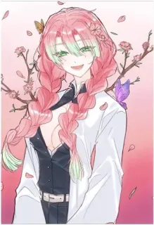❤️ Mitsuri Kanroji Demon Slayer Anime, Manga, Demon Slayer, Mitsuri Kanroji, Pilar Cinta, Rambut Pink, Kepang, Bunga telegram sticker