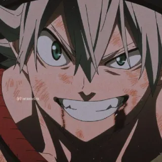 🥵 Asta Black Clover anime, manga, fantasy, shonen, asta, black clover telegram sticker