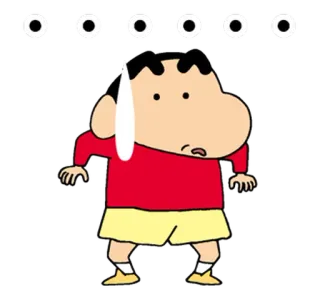 😥 Shin-chan Crayon Shin-chan anime, cartoon, shin-chan, crayon shin-chan, worried, nervous telegram sticker