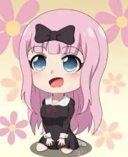 ❤️ Chika Fujiwara Kaguya-sama: Love Is War Аниме, Чиби, Чика, Кагуя-сама, Любовь это война, Милый, Кавай telegram sticker