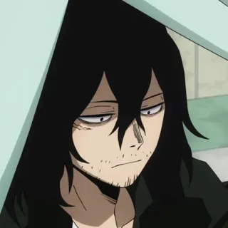 😒 Aizawa Shota My Hero Academia Аниме, Айзава Шота, Моя геройская академия, Учитель, Про-герой, Сотриголова whatsapp sticker