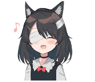 😄 Anime, Catgirl, Kawaii, Schattig, Manga, Sticker telegram sticker