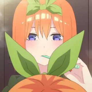 🍑 Yotsuba Nakano The Quintessential Quintuplets Anime, Fille, Personnage, Yotsuba Nakano, Les Quintuplées telegram sticker