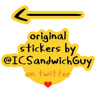 🔔 original stickers by @ICSandwichGuy on twitter sticker, twitter, mídia social, ICSandwichGuy telegram sticker
