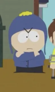 😠 Craig Tucker South Park Craig Tucker, South Park, cartoon, angry, character telegram sticker