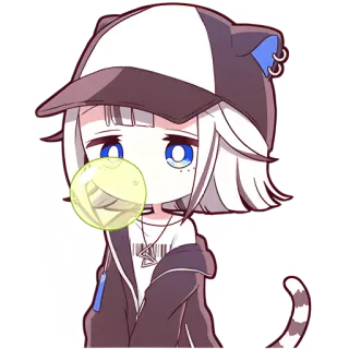 😎 Anime, Manga, Dễ thương, Sticker, Mèo, Kawaii, Nhân vật telegram sticker