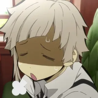 🍥 animé, sueur, stressé, effrayé, anxieux, inquiet, kawaii whatsapp sticker