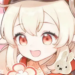 😍 Klee Genshin Impact anime, video game, cartoon, cute, smiling telegram sticker