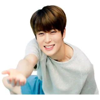 🤝 osoba, mężczyzna, uśmiech, portret, koreański, celebryta telegram sticker