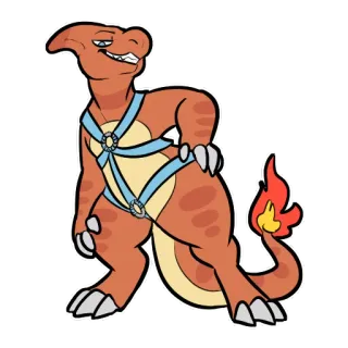 😈 Charmeleon Charmeleon, Pokémon, personagem, monstro, réptil, animal, criatura telegram sticker