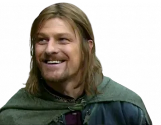 😀 Boromir The Lord of the Rings Sean Bean, Lord of the Rings, Boromir, movie, fantasy, character telegram sticker