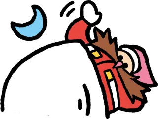 😴 Dr. Eggman Dr. Eggman, Sonic the Hedgehog, cartoon, video game character, villain, moon telegram sticker
