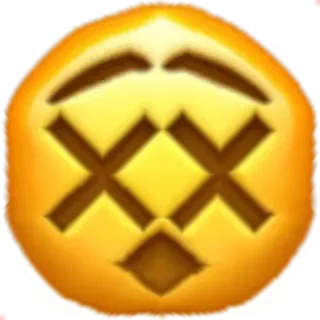 😵 Emoji, Mort, Épuisé, Yeux en X, Dessin animé telegram sticker