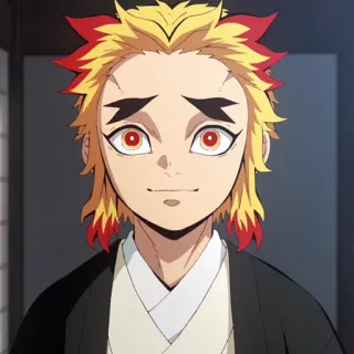 🔥 Kyojuro Rengoku Demon Slayer Anime, Demon Slayer, Rengoku, Kyojuro Rengoku, Pilier de la Flamme, Pilier telegram sticker