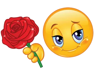 🌹 emoji, rose, flower, love, romantic telegram sticker