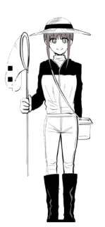 🙂 anime, manga, character, net, fishing, hat telegram sticker