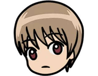 😗 Anime, Cartoon, Visage, Tête, Chibi, Mignon telegram sticker