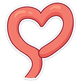 ❤ serce, miłość, symbol, kształt, walentynki, romantyzm whatsapp sticker