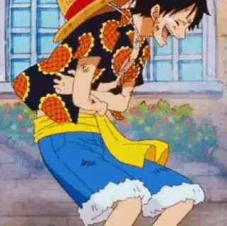 👒 Monkey D. Luffy One Piece one piece, luffy, anime, pirat, słomkowy kapelusz, kreskówka telegram sticker