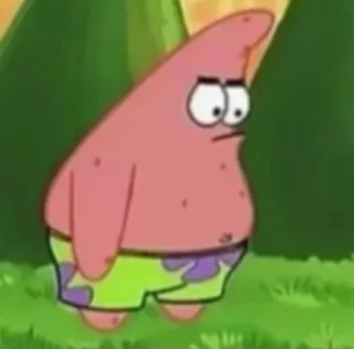 ☹️ Patrick Star SpongeBob SquarePants telegram sticker