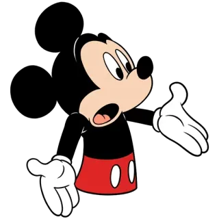 😮 Mickey Mouse Mickey Mouse, Desenho animado, Disney, Personagem, Rato, Walt Disney whatsapp sticker