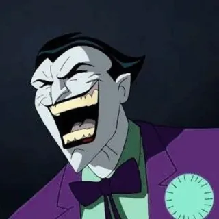 🤡 Joker Joker, DC Comics, méchant, BD, dessin animé telegram sticker