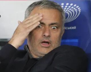 😦 Jose Mourinho футбол, американский футбол, тренер, менеджер, реакция, смешно, мем telegram sticker