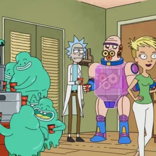 🛸 Rick Sanchez Rick and Morty rick and morty, cartoon, animation für erwachsene, science fiction, humor telegram sticker