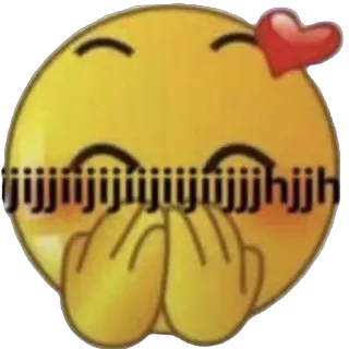🫥 jjjjjjjjjjjjjjjhjjh emoji, smiley, heart, love, yellow, cartoon telegram sticker