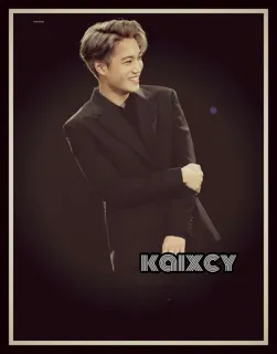 😂 KAIXCY man, suit, formal wear, black, portrait, fashion, indoors, style telegram sticker