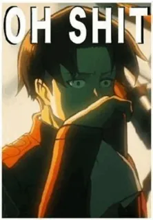 😂 OH SHIT Scheiße!, Anime, verängstigt, geschockt telegram sticker