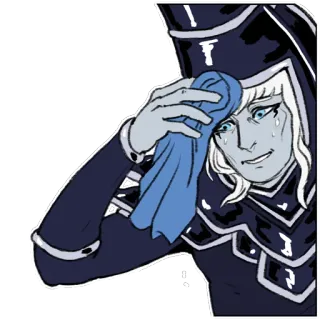 💦 Anime, Suando, Mago, Feiticeiro, Exausto, Mago, Desenho animado telegram sticker