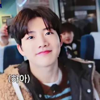 🙃  (하아) coreano, idol, sorriso, ritratto, uomo, ragazzo telegram sticker