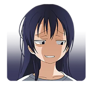 😒 Anime, Cô gái, Manga, Phim hoạt hình, Biểu cảm, Nhân vật telegram sticker