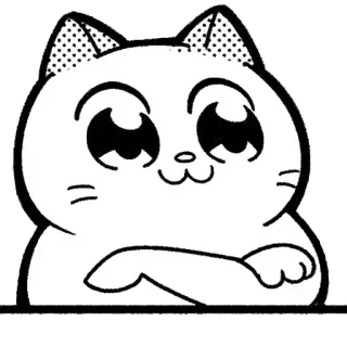 🥶 chat, mignon, animé, sticker, dessin animé, animal de compagnie telegram sticker