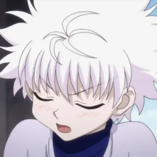 🍶 Killua Zoldyck Hunter x Hunter Anime, Killua Zoldyck, Hunter x Hunter, Desenho animado, Personagem telegram sticker