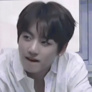 🤍 Jungkook kpop, cantante, persona, hombre, cara, bts telegram sticker