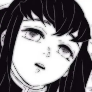 🌧 Anime, Manga, Porträt, Monochrom, Illustration, Charakter whatsapp sticker