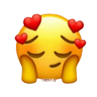 😍 絵文字, ハート, 愛, かわいい, 愛情, デジタルアート telegram sticker