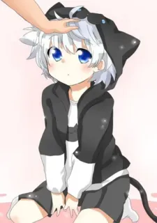 🎐 anime, manga, cat, boy, cartoon, cute, kawaii telegram sticker