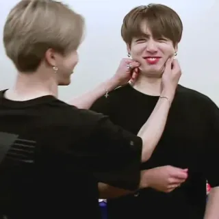 😂 Jimin, Jungkook K-Pop, Freundschaft, Süß, Boyband, Unterhaltung, Musik telegram sticker
