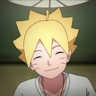 🙂 Boruto Uzumaki Boruto อนิเมะ, ตัวละคร, ยิ้ม, โบรุโตะ, อุซึมากิ telegram sticker
