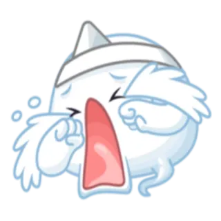 😭 울음, 유령, 슬픈, 부, 흰색, 이모티콘 telegram sticker