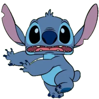 😨 Stitch Lilo & Stitch Alien, Süß, Blau, Disney, Cartoon telegram sticker