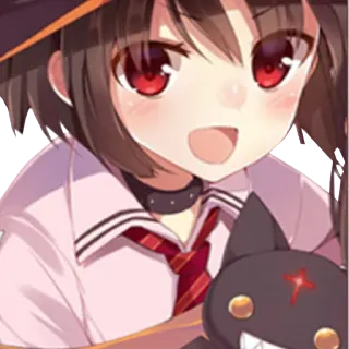 😺 Megumin Konosuba Anime, Chica, Linda, Mago, Explosión, Konosuba telegram sticker