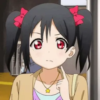 🎈 Nico Yazawa Love Live! Anime, Mädchen, Charakter, Love Live, Nico Yazawa, Süß, Cartoon telegram sticker