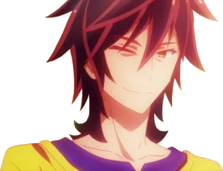 😉 anime, personaje, retrato, sonriendo whatsapp sticker