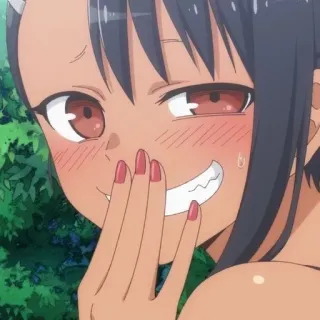 🌟 Nagatoro Don't Toy with Me, Miss Nagatoro Anime, Nagatoro, Cartoon, Fanart whatsapp sticker