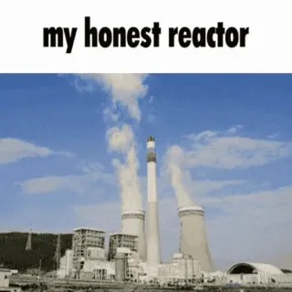 😶 my honest reactor nuclear power plant, reaction, energy, my honest reaction, meme, industry, factory telegram sticker
